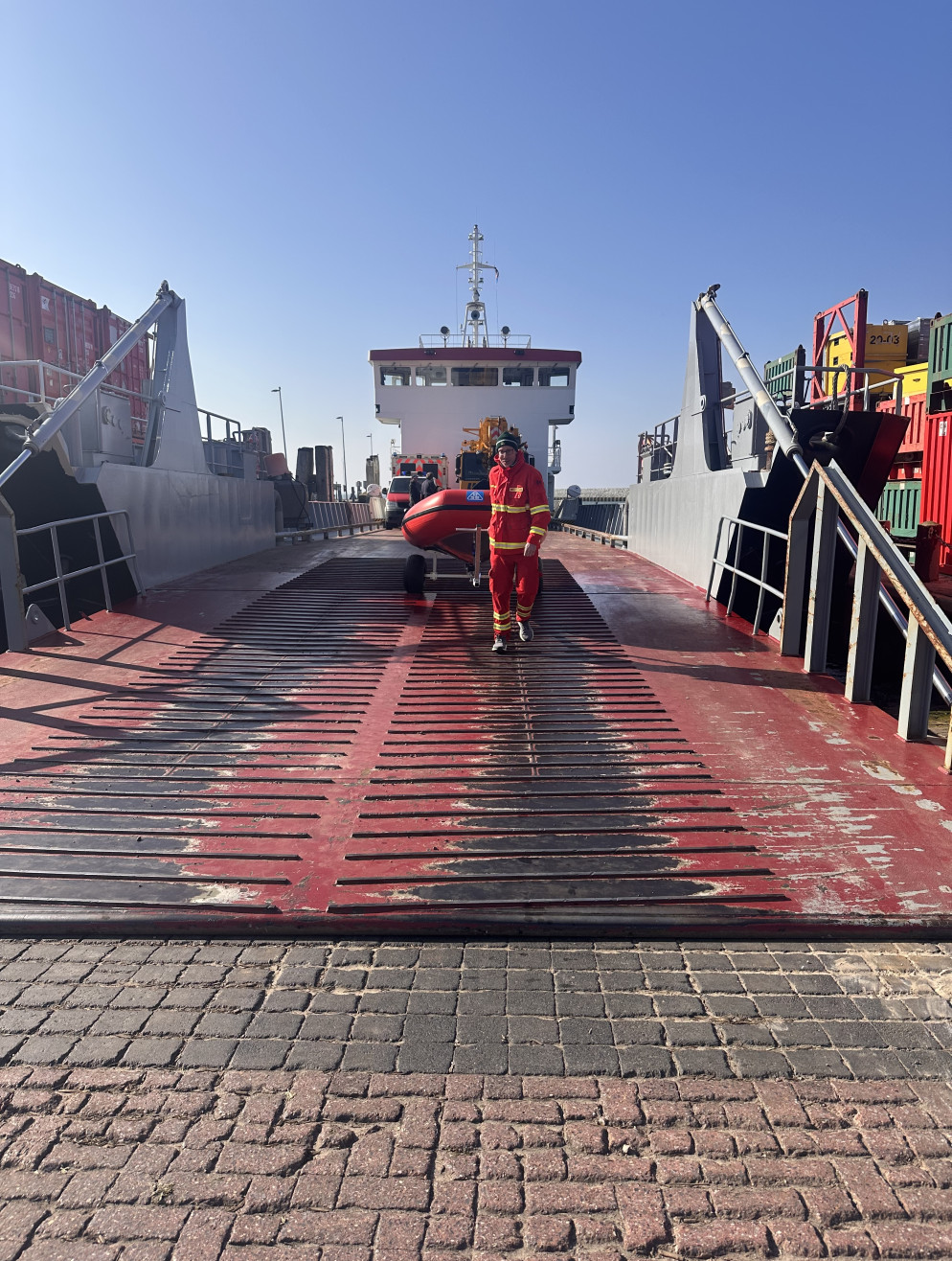 28032025 das Boot kommt auf Wangerooge an