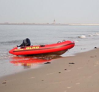 "Olli" am Strand von Spiekeroog