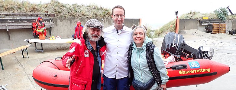 Herr Wolf, 1. Vorsitzender Mähr, Frau Göschl